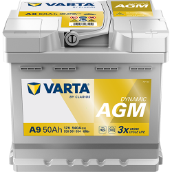 ΜΠΑΤΑΡΙΑ VARTA DYNAMIC AGM A9 50AH-540A