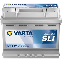 ΜΠΑΤΑΡΙΑ VARTA DYNAMIC SLI D43 60AH 600A L2 ΑΡΙΣΤ.