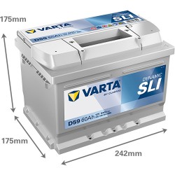 ΜΠΑΤΑΡΙΑ VARTA DYNAMIC SLI D59 60AH 600A L2B