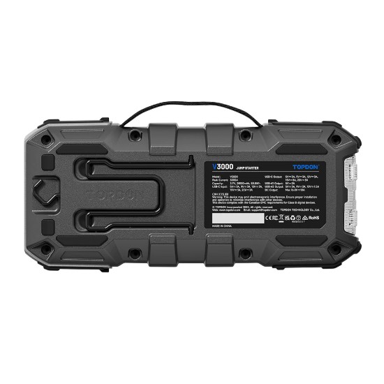 TOPDON ΕΚΚΙΝΗΤΗΣ ΜΠΑΤΑΡΙΑΣ (booster) 3000A